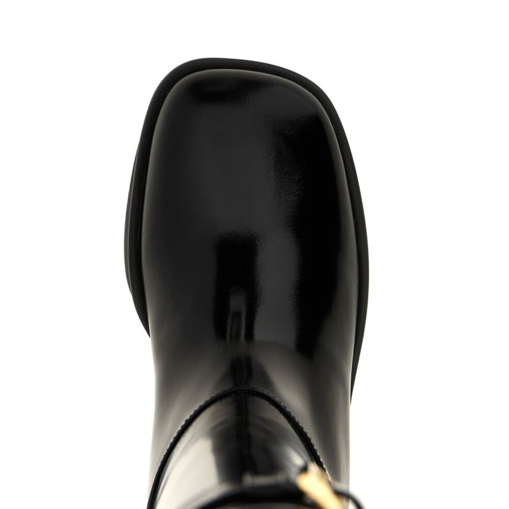 Prada Black Calfskin Over The Women's Knee - Picture 4 of 4